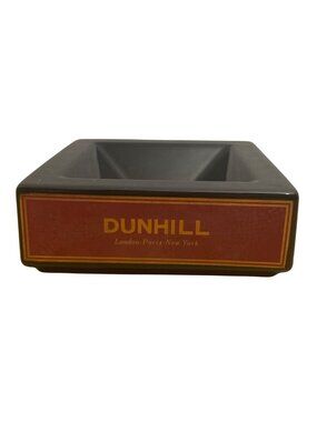 Vtg Wade Dunhill Black Ceramic Cigarette Cigar Ashtray Trinket Dish England